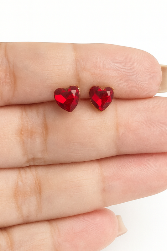 Brinco de aço inox tarraxa baby com banho dourado