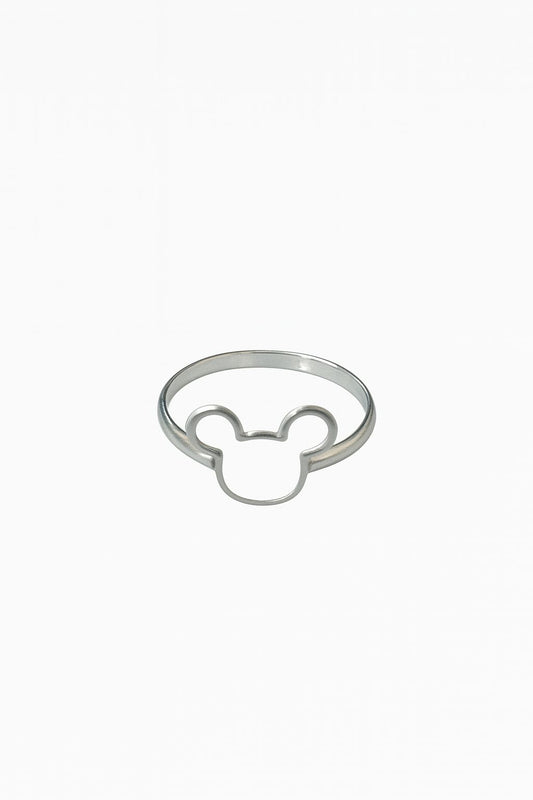 Anel Importado de aço inox, formato Mickey