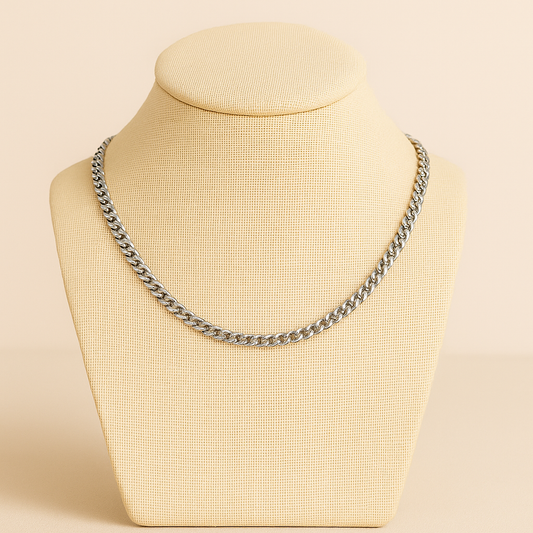 Choker de aço inox groumet 40 cm